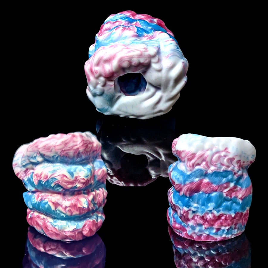 Dragon's Fist - Marble Color - Custom Fantasy Stroker - Silicone Masturbator Open or Closed Ended for Men or Women Image # 37085
