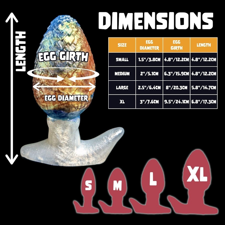 Uldred's Egg - Signature Color - Custom Fantasy Butt Plug - Silicone Plug Sex Toy Image # 37323