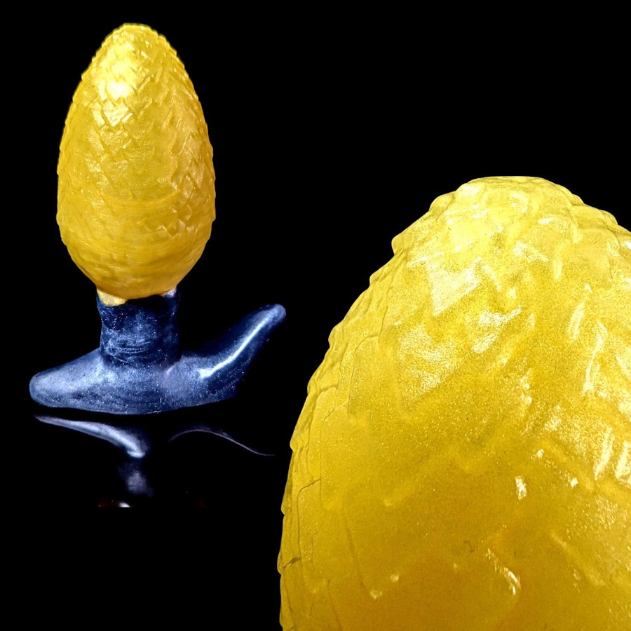 Uldred's Egg - Split Color - Custom Fantasy Butt Plug - Silicone Plug Sex Toy Image # 37300