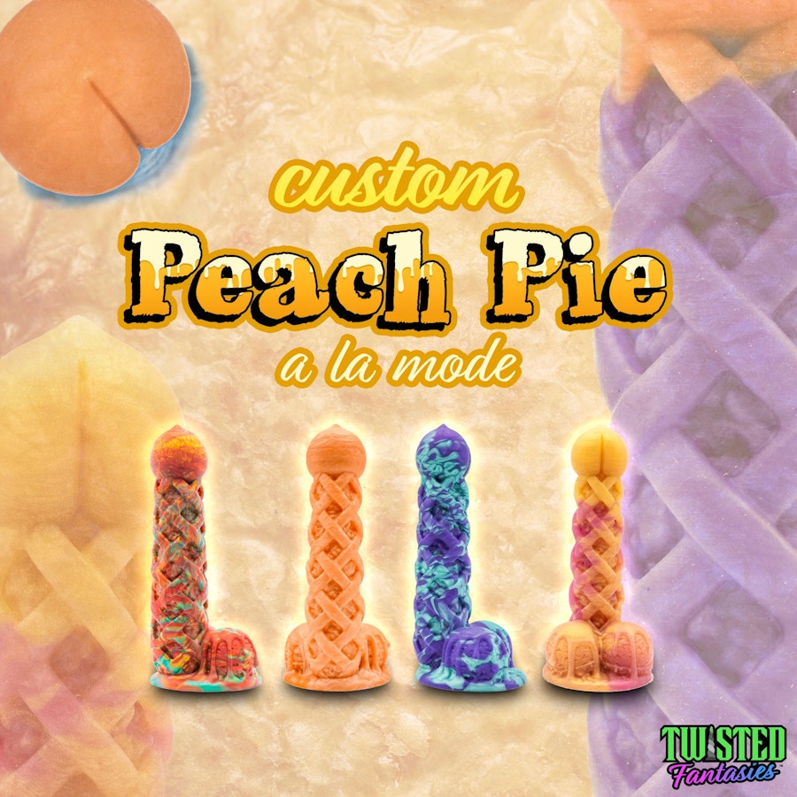Custom Peach Pie à la Mode Dildo