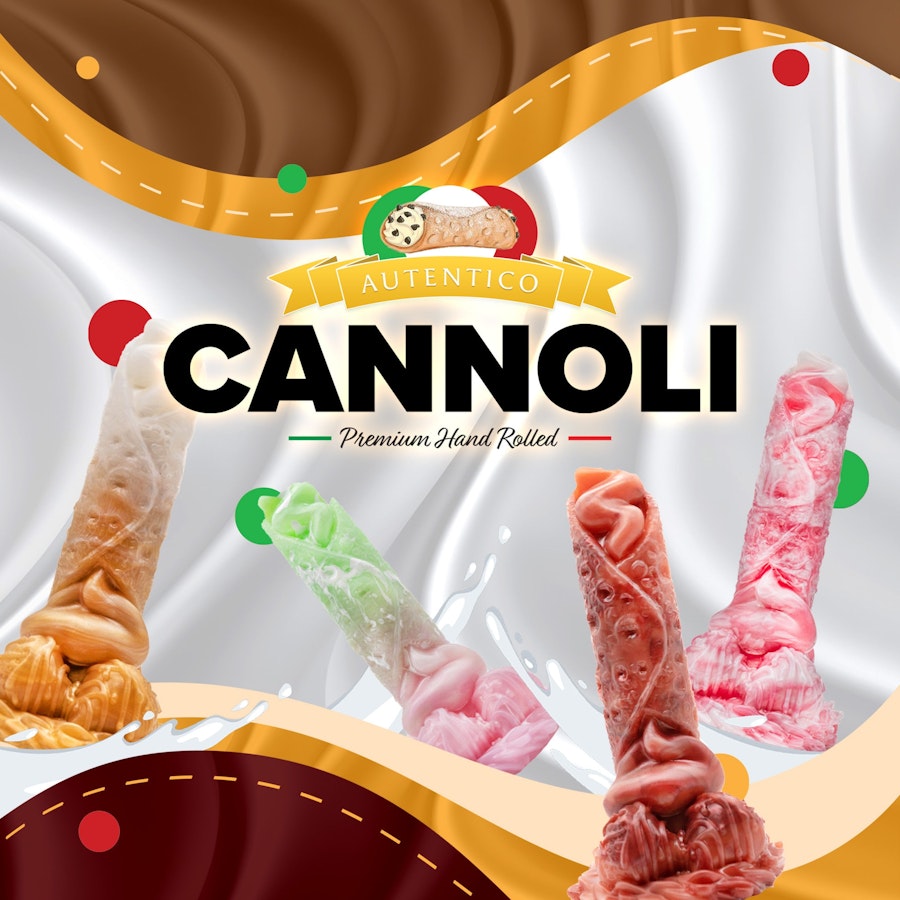 Custom Cannoli Dessert Fantasy Dildo