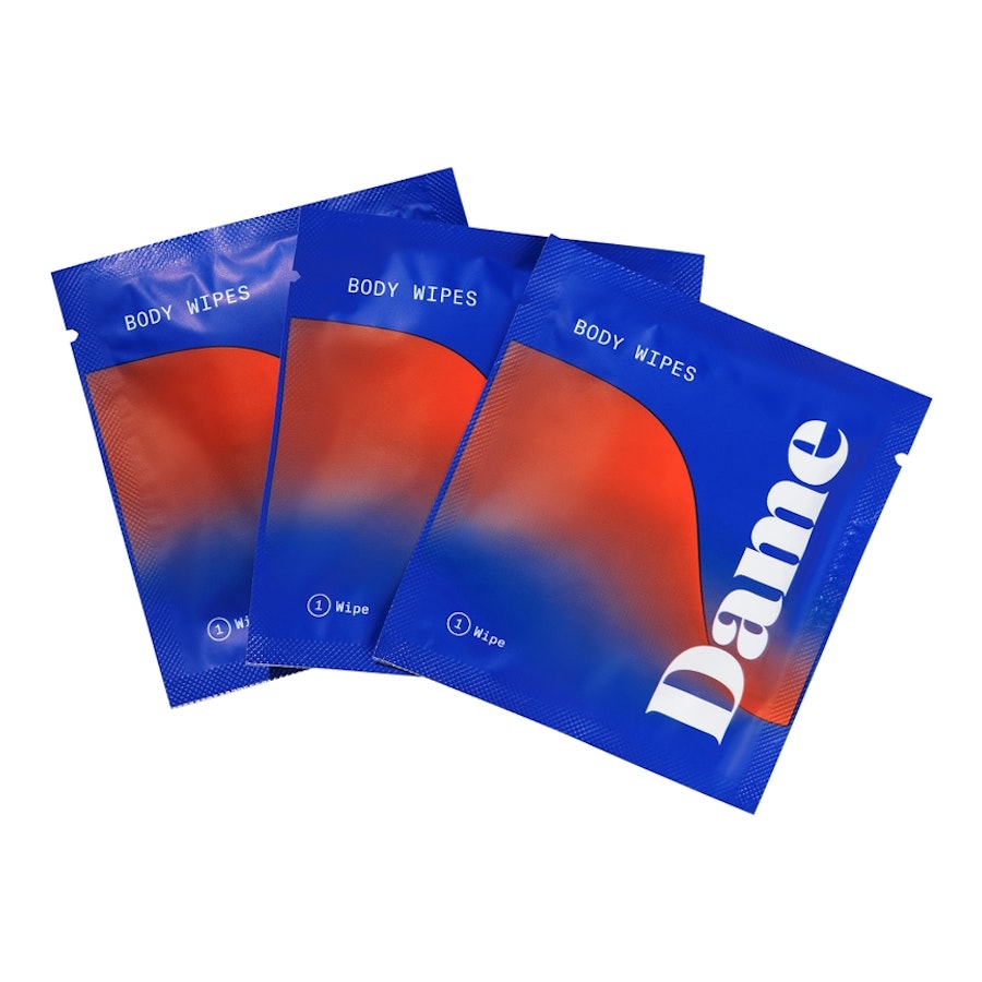 Dame Body Wipes 15-Pack - Individually Wrapped Image # 55899