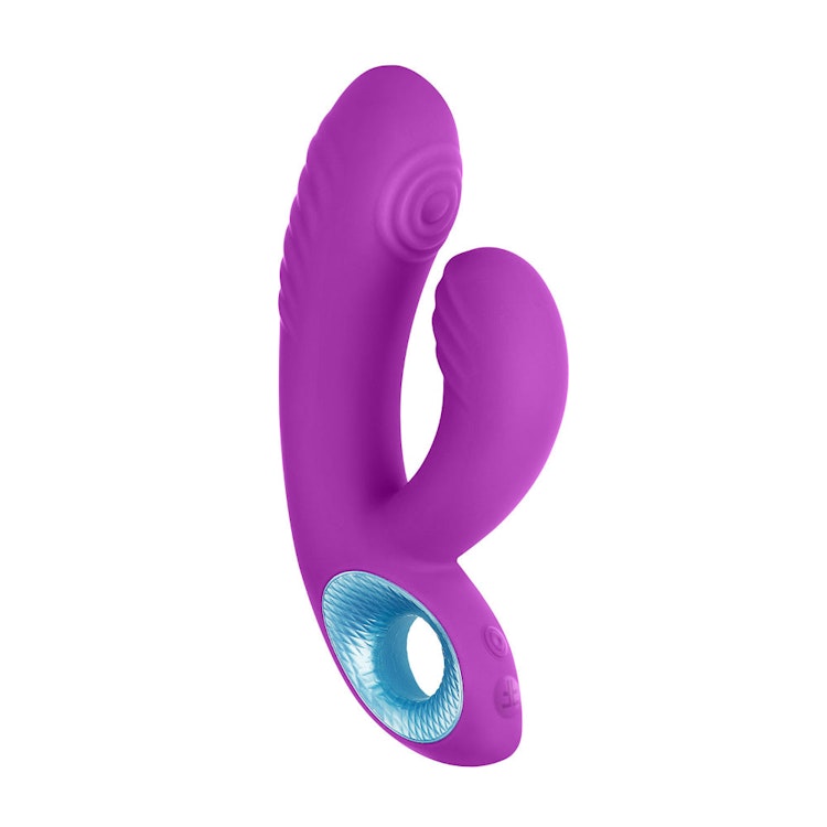 FemmeFunn Cora Rechargeable Silicone Thumping Dual Stimulation Vibrator photo