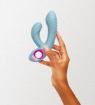 FemmeFunn Cora Rechargeable Silicone Thumping Dual Stimulation Vibrator Thumbnail # 56212