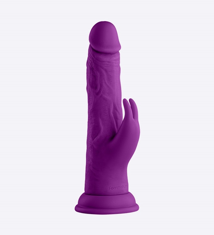 FemmeFunn Vortex Turbo Rabbit 2.0 8 in. Dual Stimulation Vibrating Dildo photo