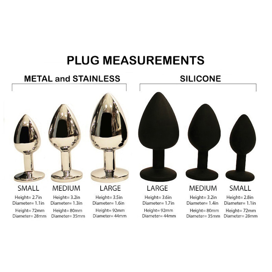 Custom Butt Plug Personalized Butt Plug Anal Plug Sexy Toy Butt Plugs Adult Gift Anal Sex Toy BDSM Silicone Metal Stainless Plugs Personalized Vuzara Image # 56426