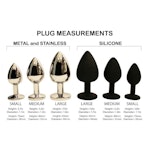 Custom Butt Plug Personalized Butt Plug Anal Plug Sexy Toy Butt Plugs Adult Gift Anal Sex Toy BDSM Silicone Metal Stainless Plugs Personalized Vuzara Thumbnail # 56426