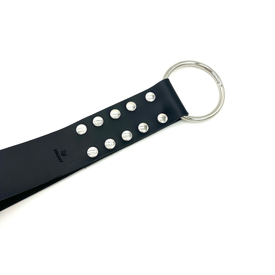 Leather BDSM Paddle, Loop Slapper, Leather Strap Spanking Belt, Spanking Toy Handmade Image # 57554