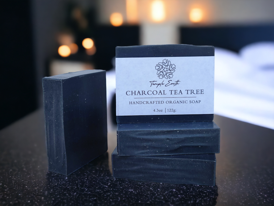 Charcoal Tea Tree Soap - Handcrafted Organic Soap