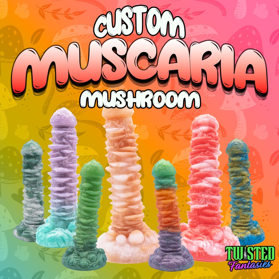 Custom Muscaria Mushroom Fantasy Dildo
