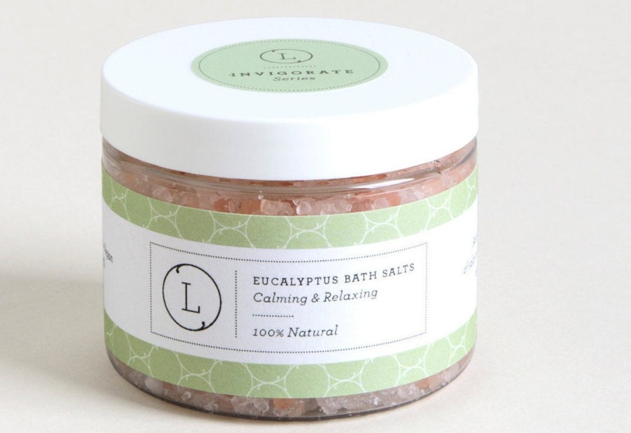 Bath salts - Eucalyptus Bath Salts with Dead Sea, Himalayan, Epsom -Relaxation Bath Gift, Bath Salts Soak, Relaxing bath salts, Sore muscle Image # 60295