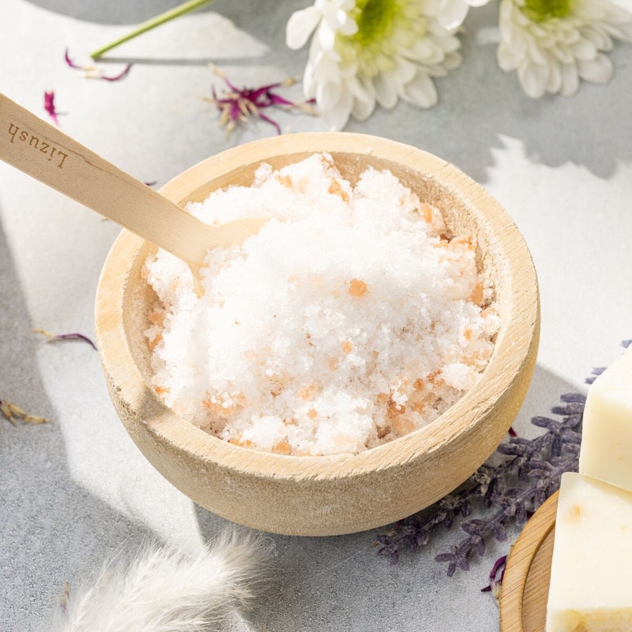 Aromatherapy Bath Salts, Natural Skin Care,  Bath Soak, Grapefruit Eucalyptus Lavender -  Bath Salt Detox Salts & Scrubs Image # 60489