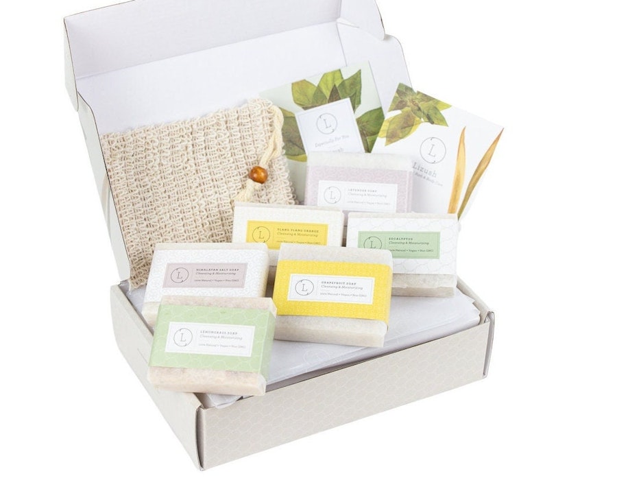 Natural Soaps Gift Set, Teacher Holiday Gift, Mother's day Gift Set, Co-worker small gift, Natural Soap Set, Bath Set, Gift For Her Image # 60650