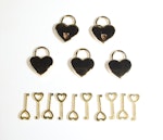 Medium Small Heart Lock, 5x pack Thumbnail # 67129