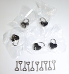 Medium Small Heart Lock, 5x pack Thumbnail # 67126