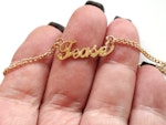 Anklet Bracelet Tease Charm, Minimalist Dainty Foot Jewelry, Discreet Anklet, Delicate Gold Jewelry gift Thumbnail # 67694