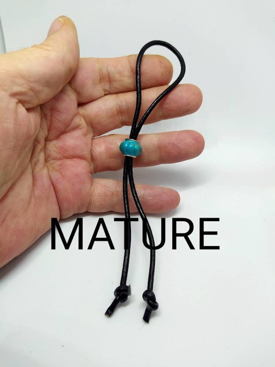 Penis Jewelry, Adjustable Leather Cock Lasso, Penis Noose, Enhancing Cock Balls Testicles. Penis Ring, Men Mature BDSM sex toy photo