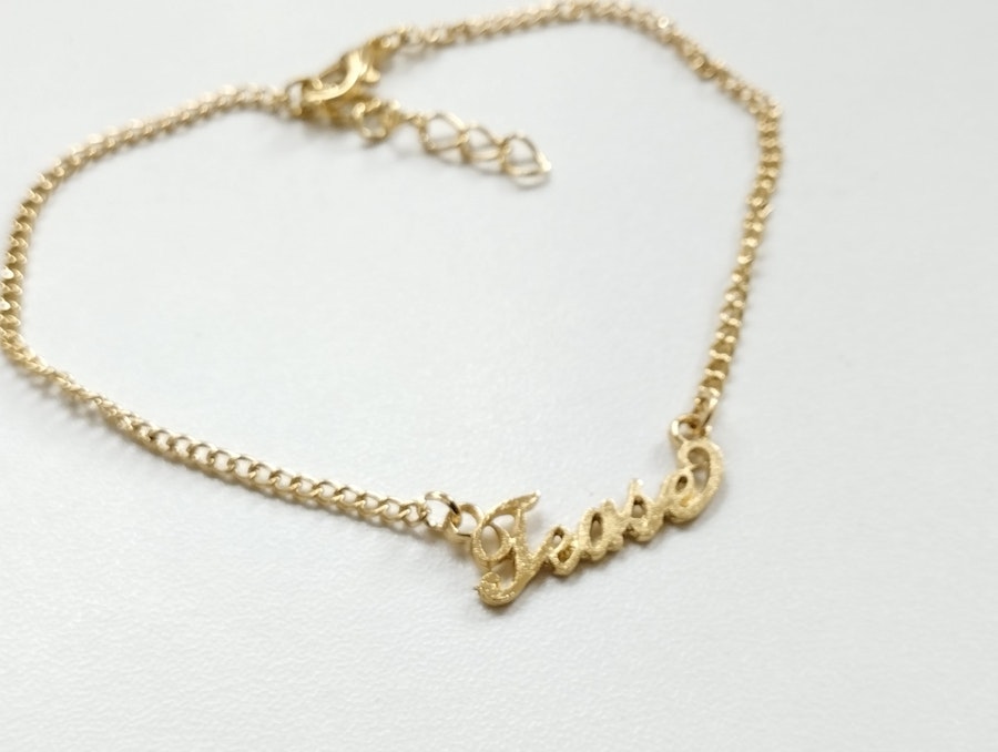 Anklet Bracelet Tease Charm, Minimalist Dainty Foot Jewelry, Discreet Anklet, Delicate Gold Jewelry gift Image # 73931