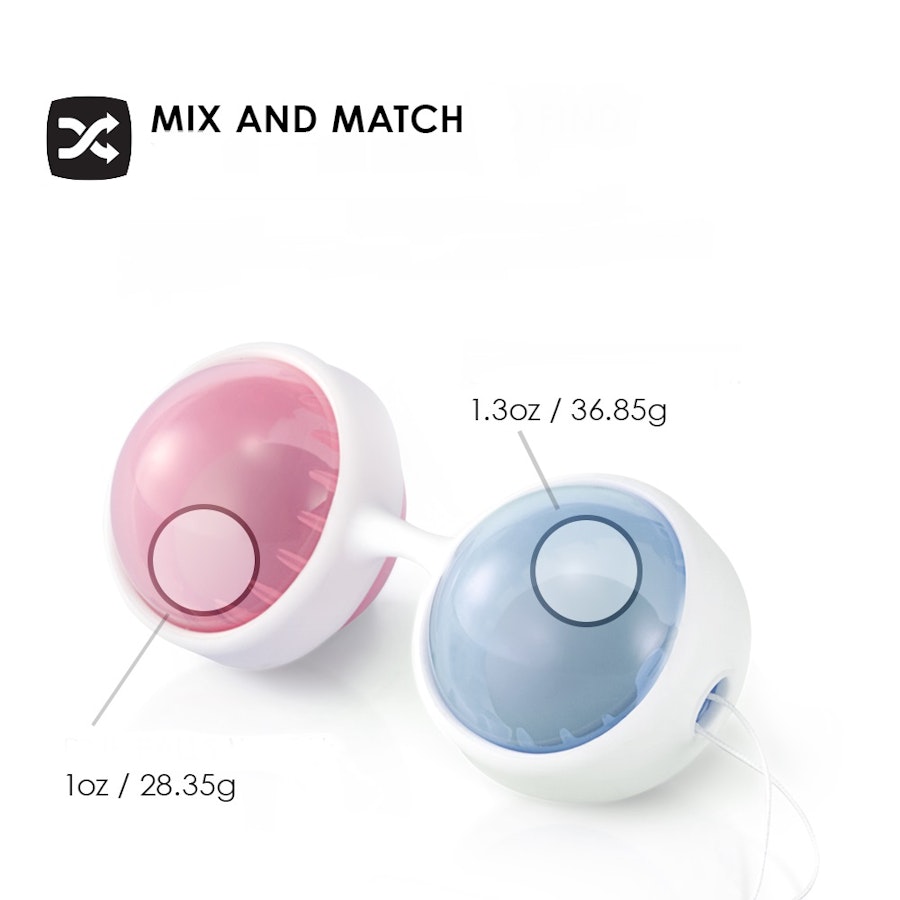 LELO BEADS Kegel Balls Set Blue/Pink Image # 117421