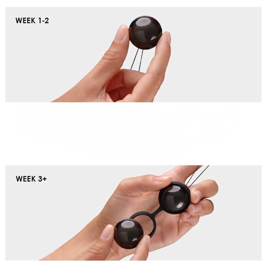 LELO BEADS Noir Kegel Balls Set Black Image # 117436