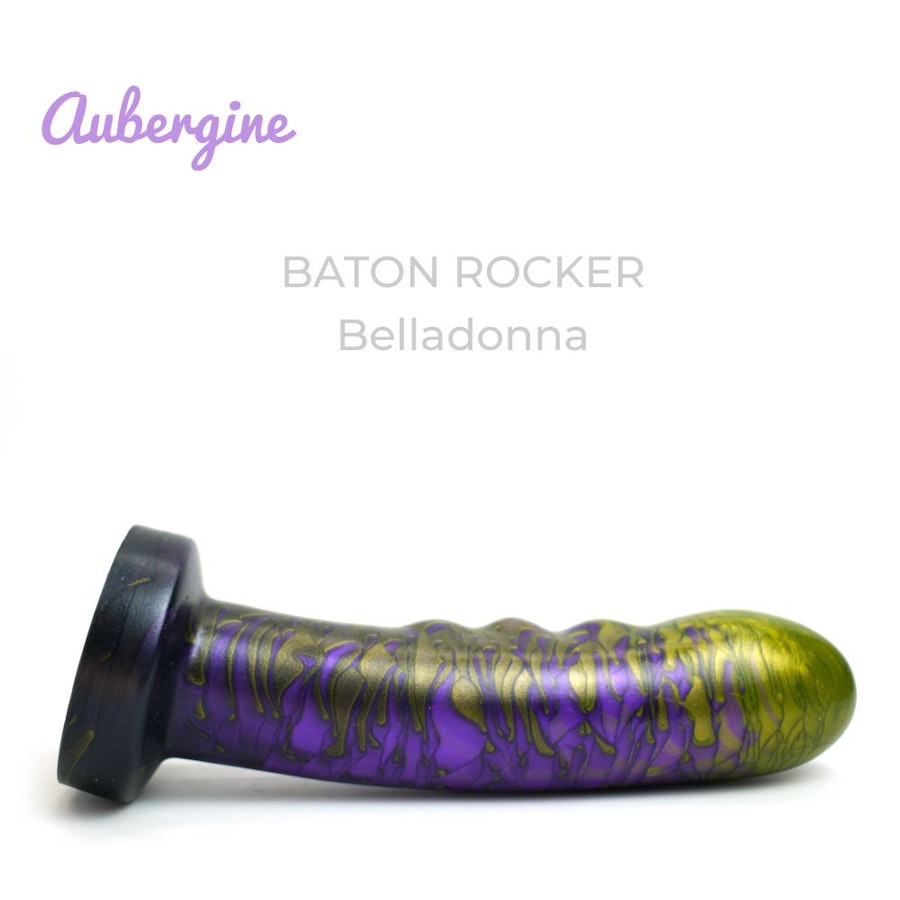 Baton Rocker Platinum Silicone Dildo