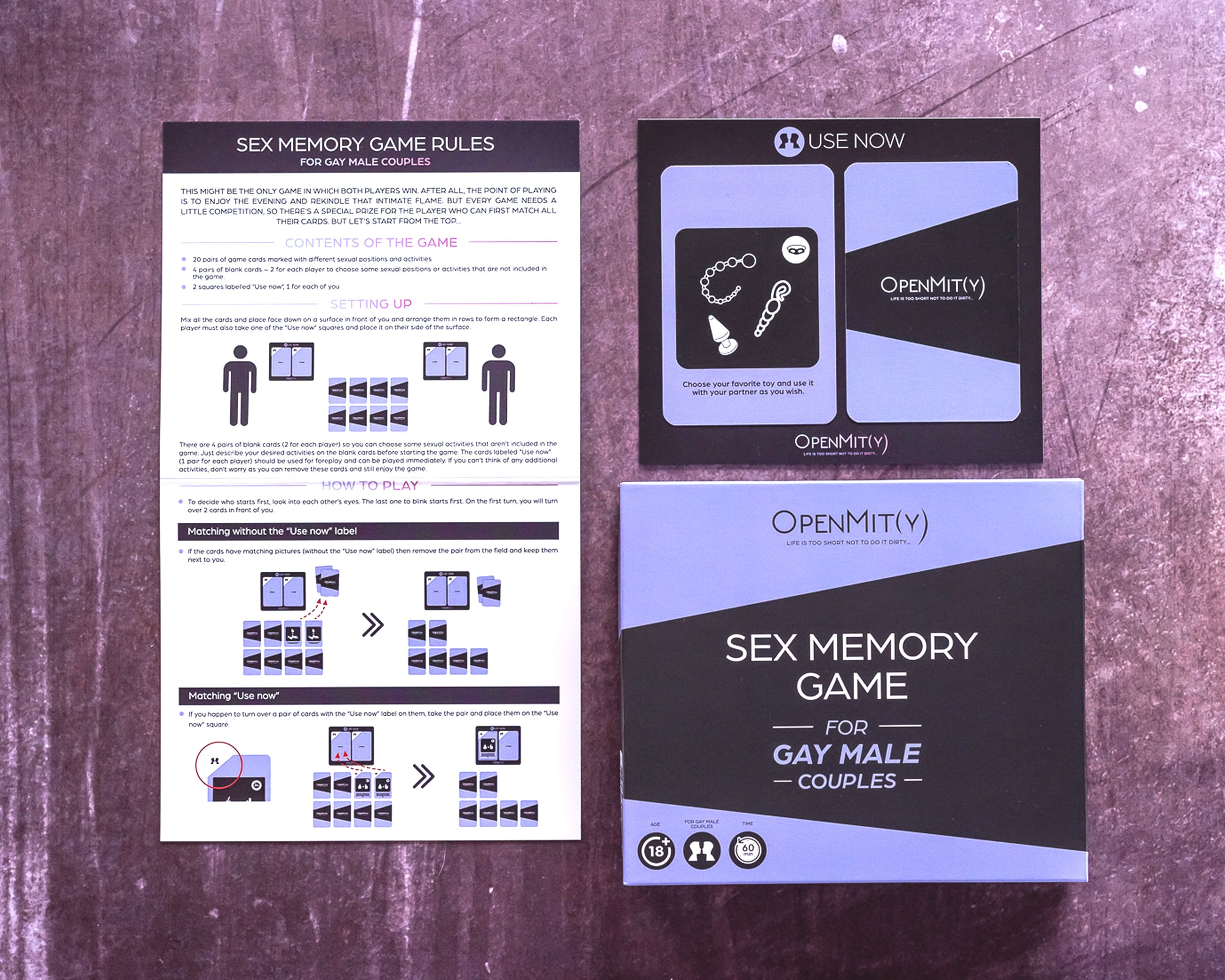 Gay Valentines day gift. Gay sex positions in a Sex Board Game photo