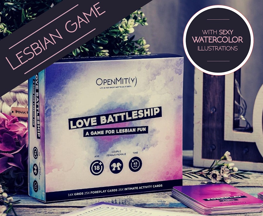 Lesbian Love Battleship Lesbian Wedding Gift Game for Gay Girlfriend