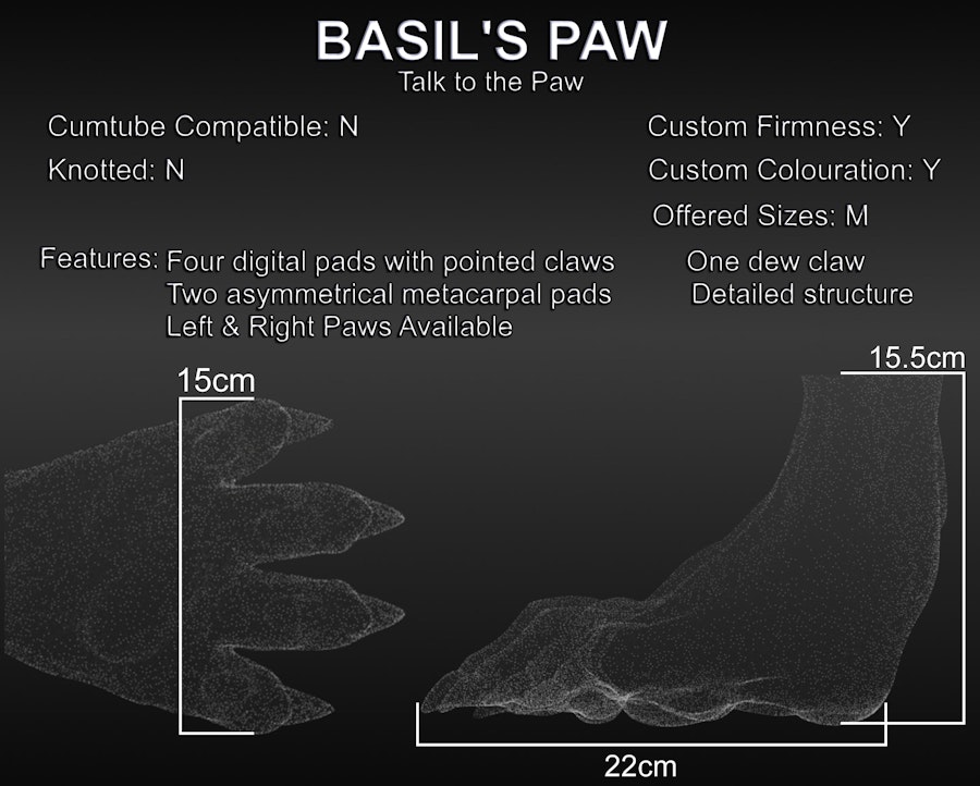 Basil's Paw (Pair of two) Image # 117648
