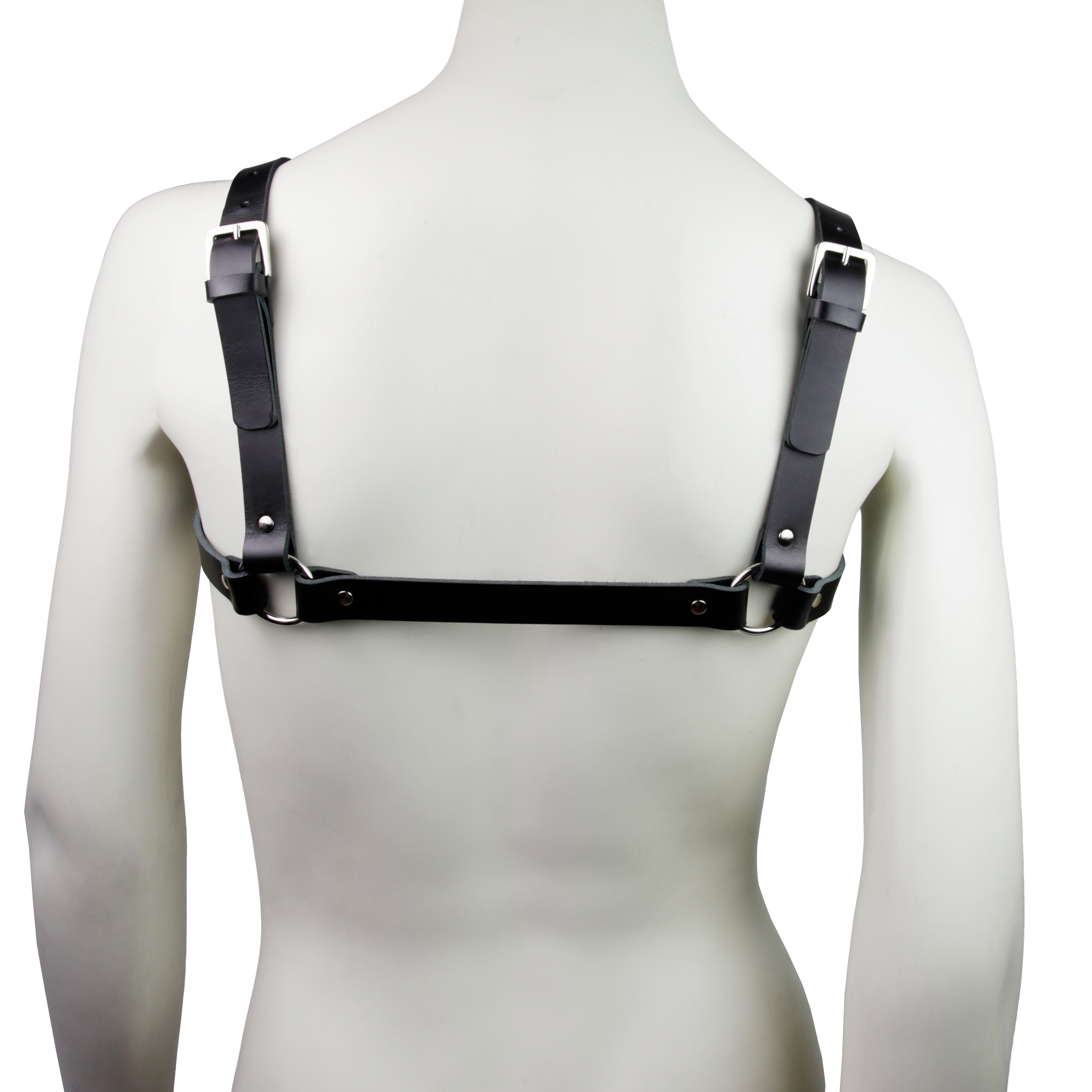 Leather Chest Harness Black photo