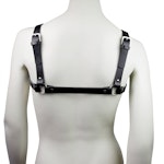 Leather Chest Harness Black Thumbnail # 121911