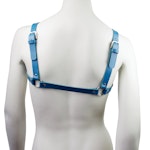 Leather Chest Harness Blue Thumbnail # 121936