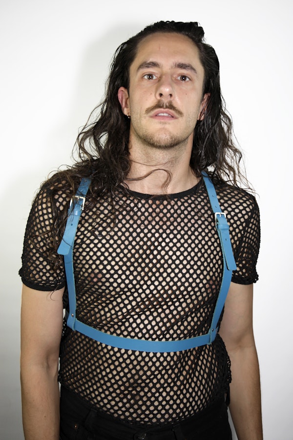 Leather Harness Blue Image # 121842