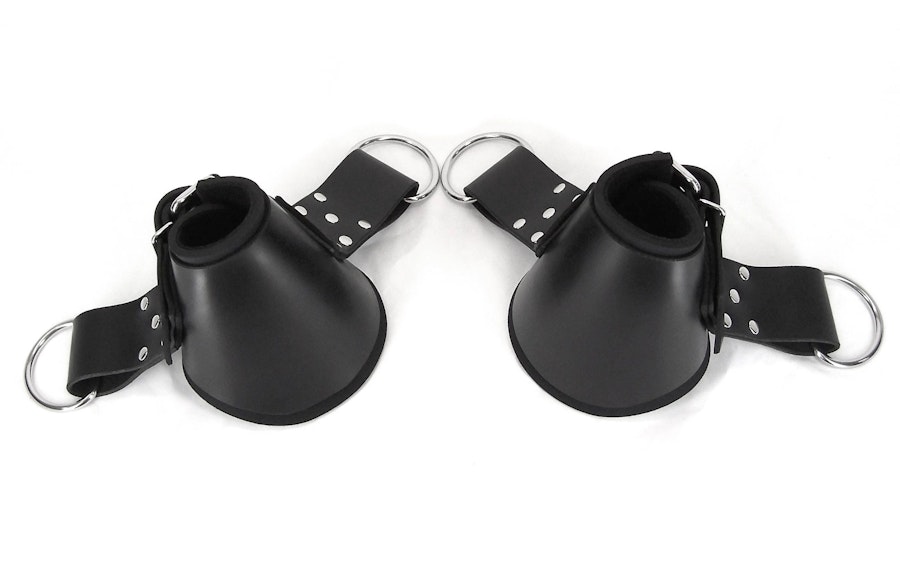 Padded Leather Ankle Suspension Cuffs Image # 122068