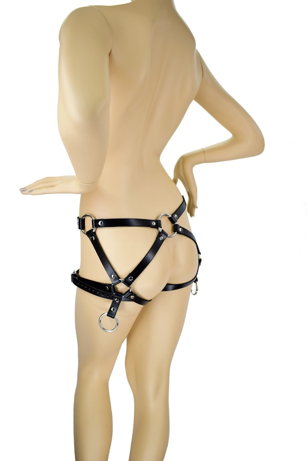 Leather Garter Belt with Restraint Points Image # 121994