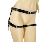 Leather Garter Belt with Restraint Points Thumbnail # 121991