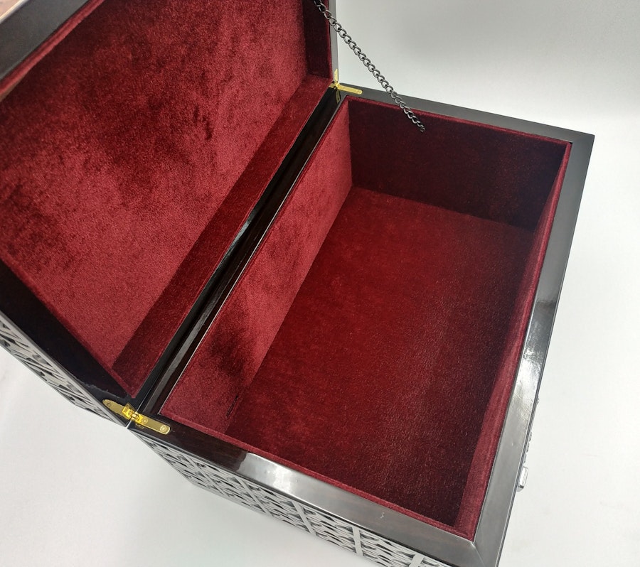 Sexy gift for him, Lockable adult toy box large size, Adult toy storage, Sex furniture, BDSM furniture - Handmade - Any size on request Image # 119857