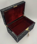 Black Lockable adult toy box large size, Sexy gift for him, Adult toy storage, Sex furniture - Handmade - Any size on request Thumbnail # 119512