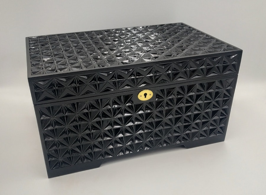 Black Lockable adult toy box large size, Sexy gift for him, Adult toy storage, Sex furniture - Handmade - Any size on request