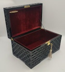 Black Lockable adult toy box large size, Sexy gift for him, Adult toy storage, Sex furniture - Handmade - Any size on request Thumbnail # 119513