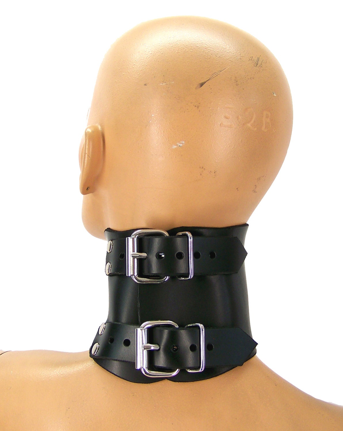 Leather Posture Bondage Collar photo
