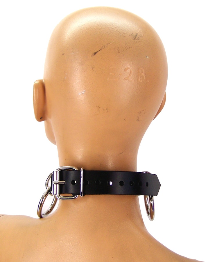 Classic Triple Ring Bondage Collar Image # 122464