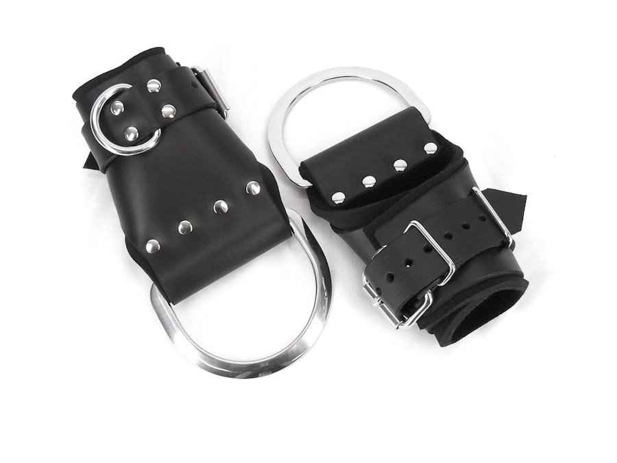 Deluxe Leather Bondage Wrist Suspension Cuffs