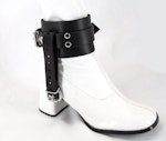 Leather High Heel Locking Ankle Cuffs Thumbnail # 122134