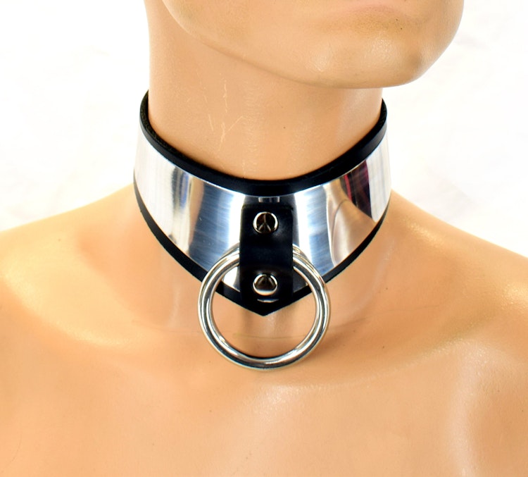 Sexy Leather Formal Affairs Bondage Collar photo