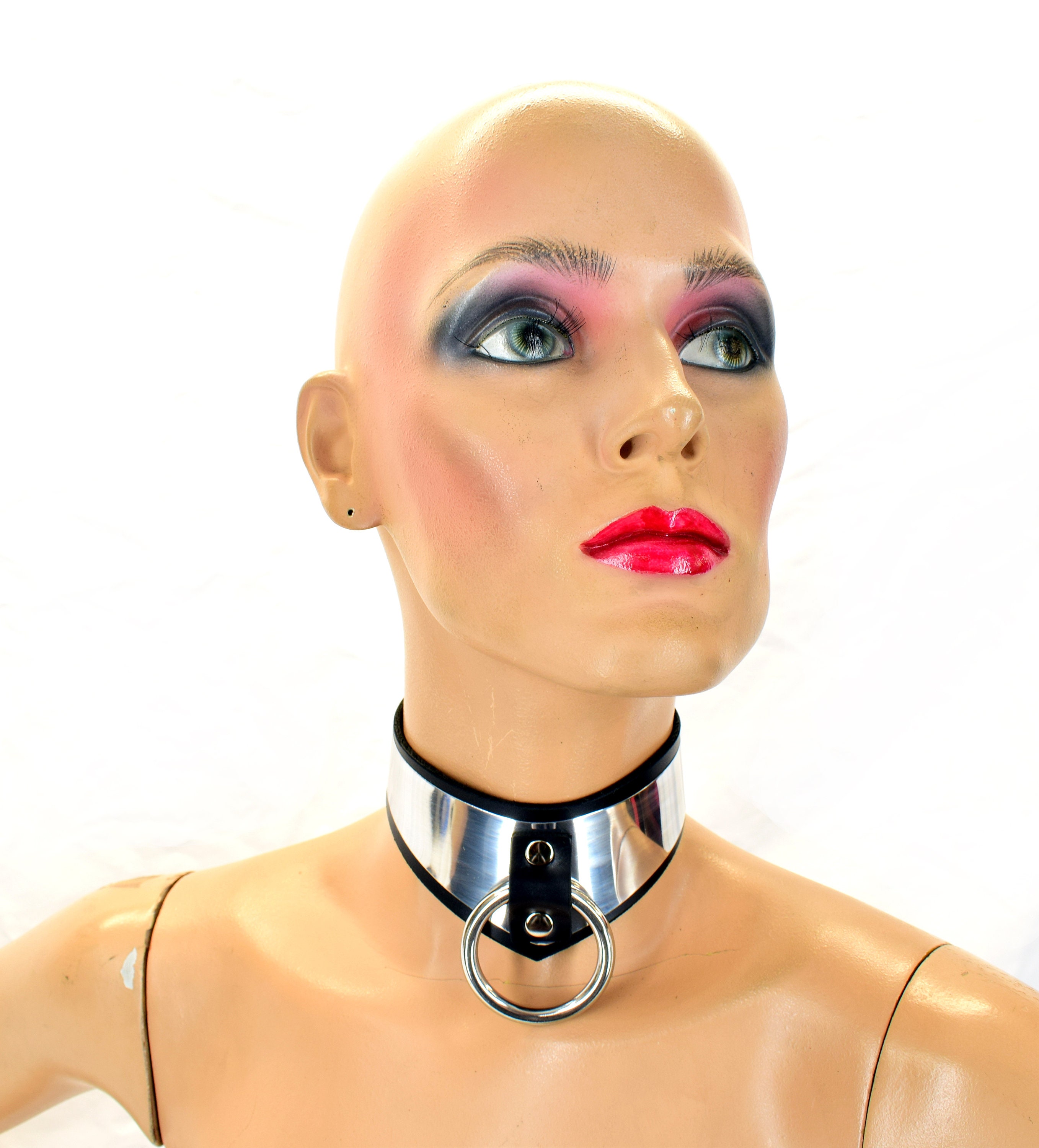 Sexy Leather Formal Affairs Bondage Collar photo