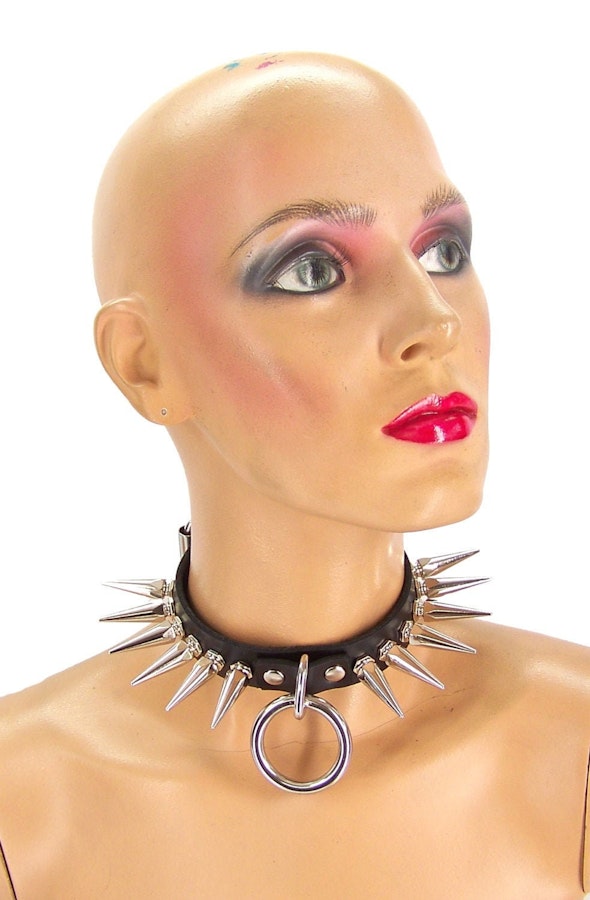 Large Spike Dom/Sub-Collar