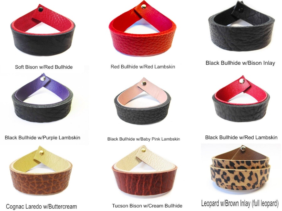BDSM Collar w/3 Brass Rings, Bondage Collar, in Bullhide Leather for slave sub, leather bdsm gear, bondage gear, custom slave collar, 1-1/2" Image # 122757