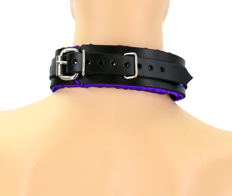 Purple Satin Lined Sub Collar Image # 122119