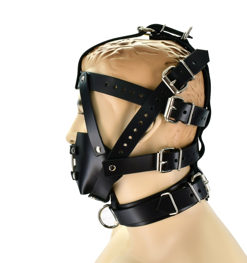 Hannibal Leather Bondage Hood Image # 122432