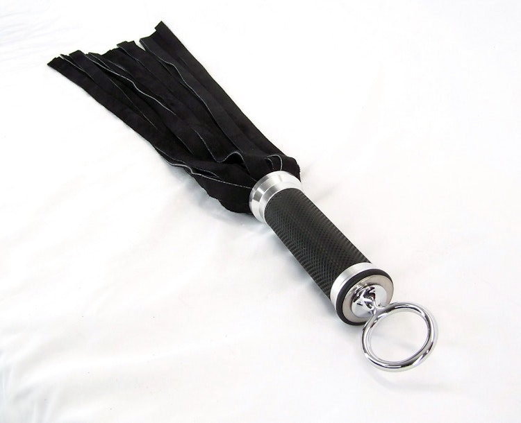 20 Tail Leather Suede BDSM Flogger photo